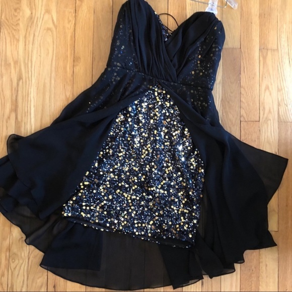 Mark & James Badgley Mischka Sheer Sequin Sz6 - Picture 6 of 8